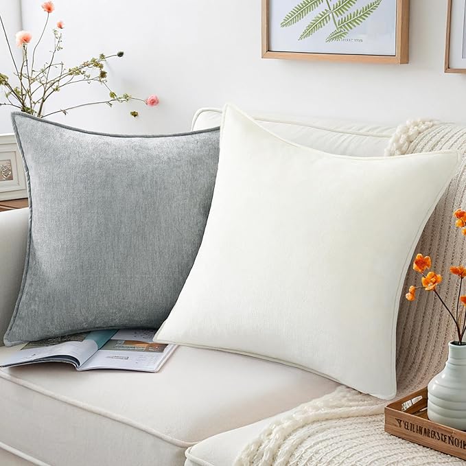 decorUhome Summer Couch Throw Pillow Covers 12x20 Set of 2, Decorative Soft