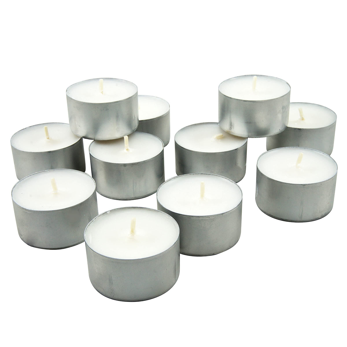 Stonebriar 200 Pack Unscented 8 Hour Extended Burn Time Tea Light Candles (Pack of 4, 800 Count Total)