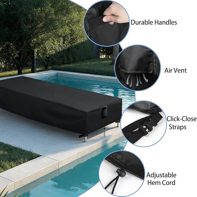 Chaise Lounge Covers, Waterproof Outdoor Lounge Chair Covers
