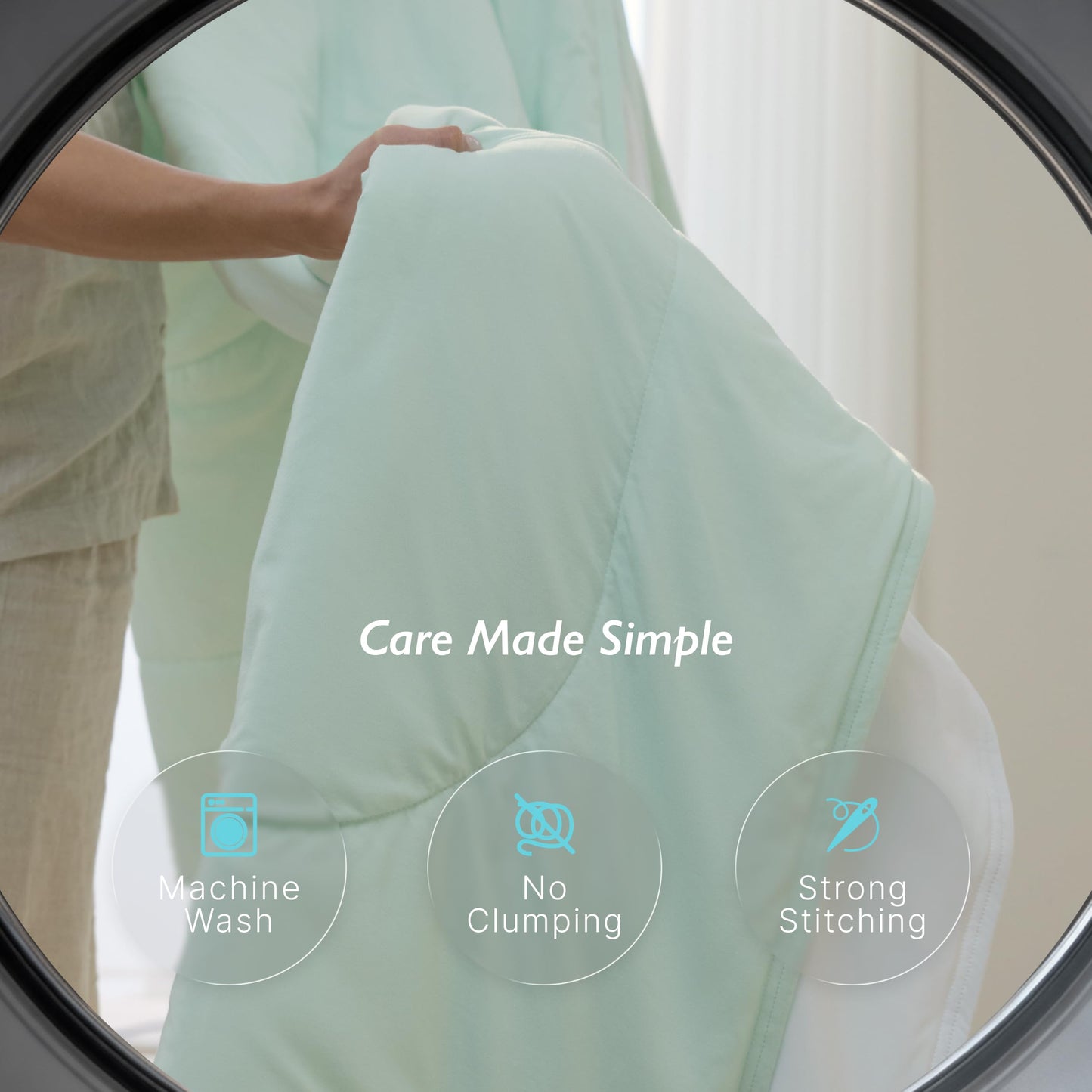 Breescape Cooling Comforter King Size - BlendTek Q-Max>0.5 Tech, Breathable Blanket for Hot Sleepers & Night Sweats, Reversible Quilt, Premium Lightweight Summer Bedding, 106x90 Inches