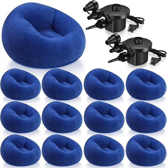 Realspring 6 9 12 Pcs Inflatable Bean Bag Chairs