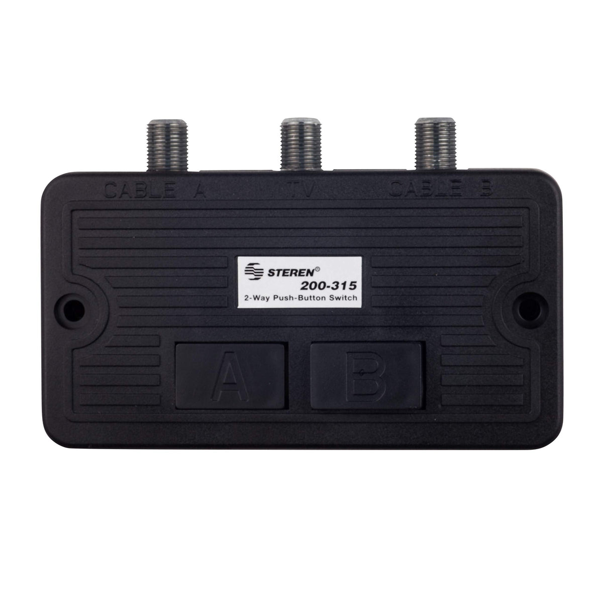 STEREN Network Switch - Coax Splitter 2 Way - Antenna Splitter - Manual Transfer Switch - Coax Cable Splitter 2 Way - Coaxial Cable Adapter for TV - 2 Way Coax AB Switch for TV - 1 Pack 200-315