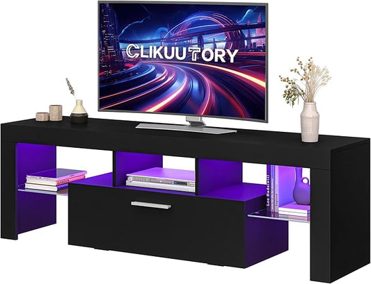 Clikuutory Modern Lighting 51 inch TV Stand