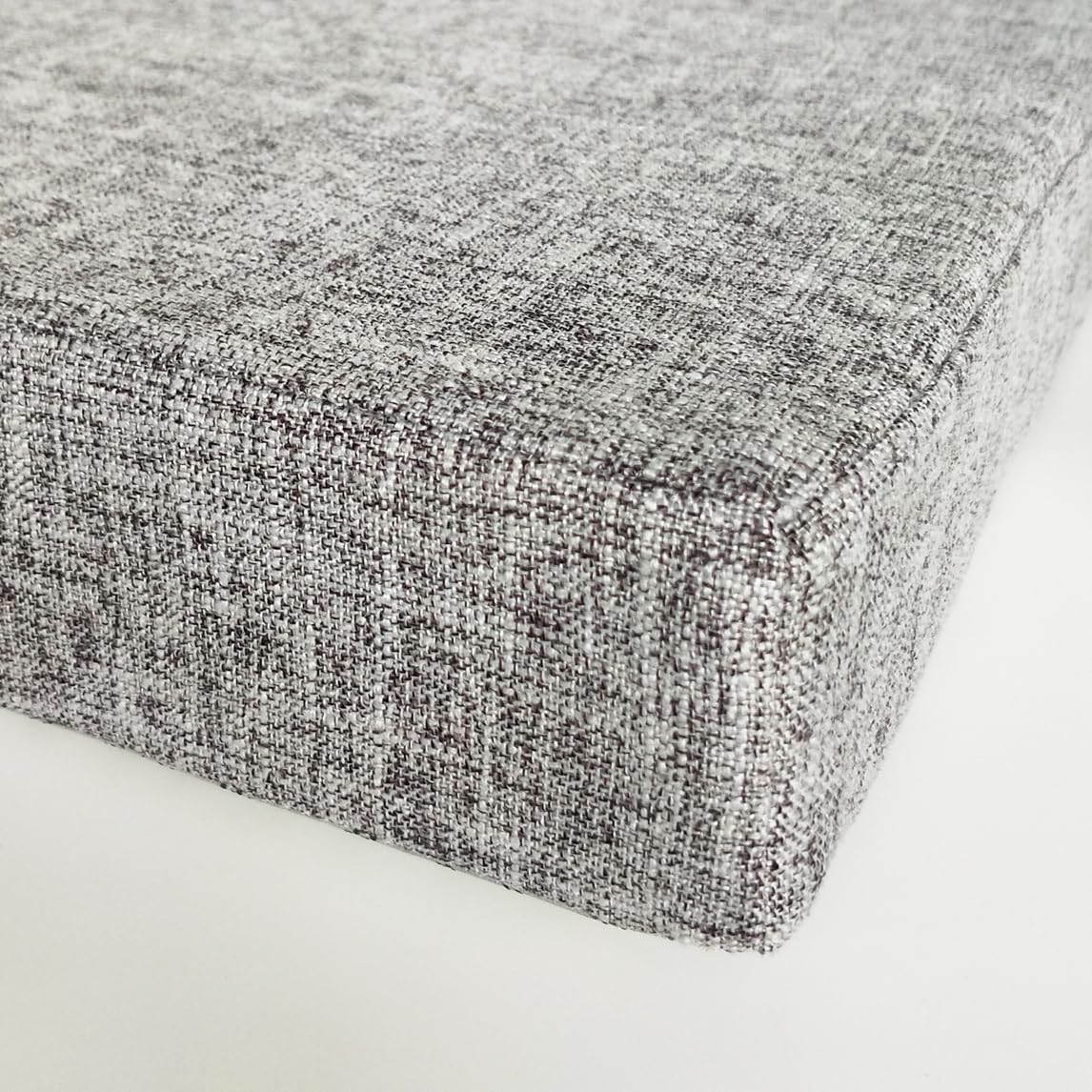 Kiyeocca Custom Bench Cushions for Indoor/Outdoor Furniture, Bay Window Seat Pad with Non-Slip Bottom, Foldable Foam Mattress, Replacement Sofa Couch Booster Cushion(Custom Size/Shape/Piping)