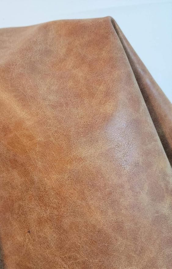 NAT Leathers, Blonde Distress Soft Faux Vegan Leather PU {Peta Approved Vegan}