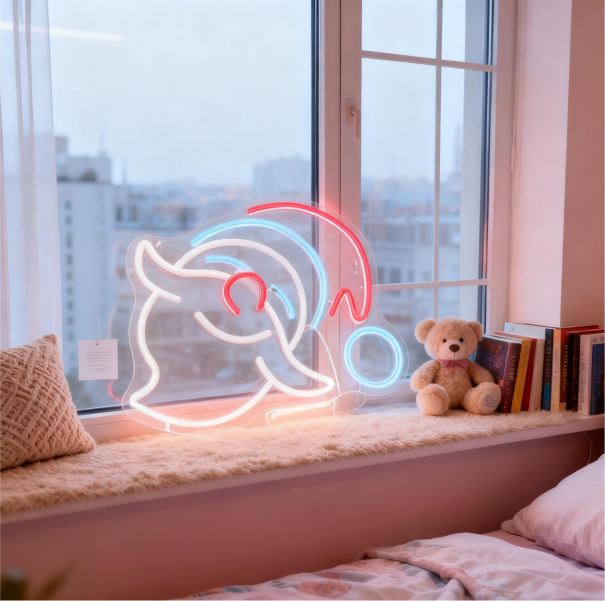 Christmas Santa LED Neon Sign, Merry Christmas Theme Light Up Sign, Holiday Party Indoor Decoration Home Living Room Wall Table Decor, USB Powered Dimmable Decorative Neon Light 13.8 x 11.8 In