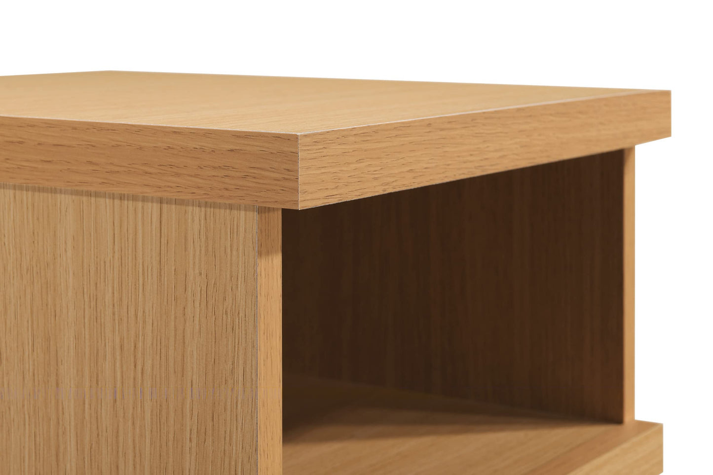 OSP Home Furnishings Denmark Rolling File Cart and Printer Stand with Lockdowel Fastening System, Natural