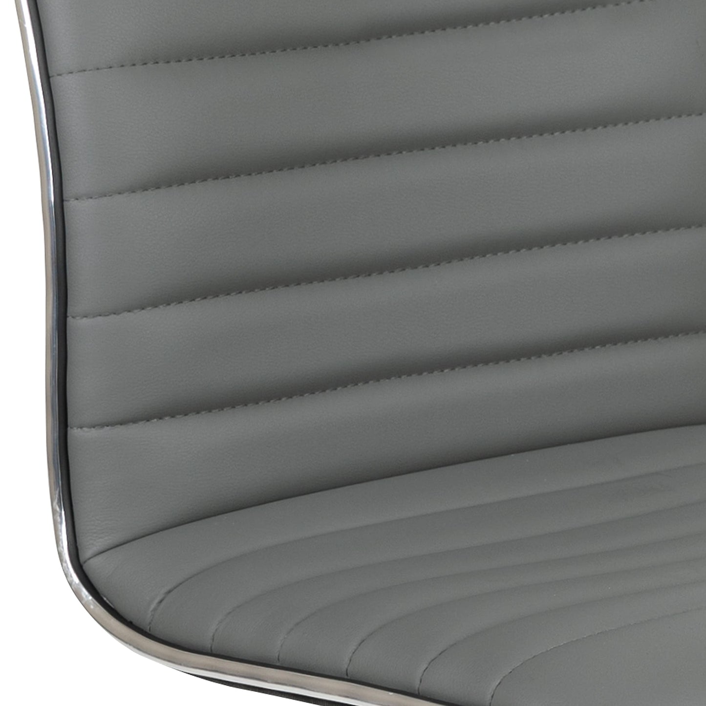 Flash Furniture Alan Low Back Designer Armless Light Gray Ribbed Swivel Task Office Chair