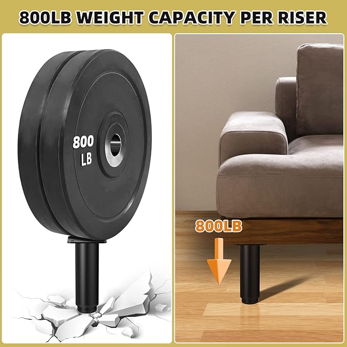 5"-9" Metal Adjustable Furniture Legs, Adjustable Height Replacement Legs