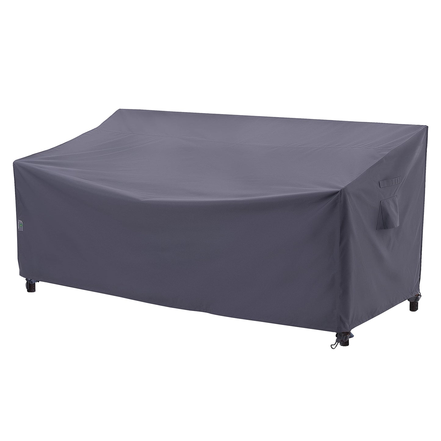 F&J Outdoors Heavy Duty Waterproof UV Resistant I Shape 3Seater Patio Sofa Cover, Grey, 82" W x 39" D x 36" H