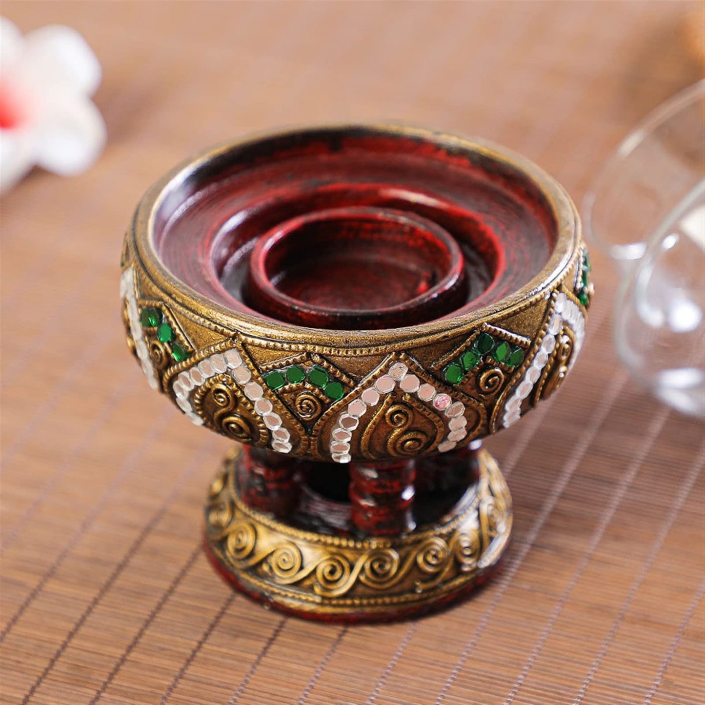 Candlestick Holders Wooden Candlestick Retro Windproof Candle Holder Dinner Table Candlestick Decoration Candle Holders