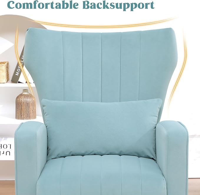 Modern Accent Chair Upholstered Living Room Chair, High Back Arm Chair