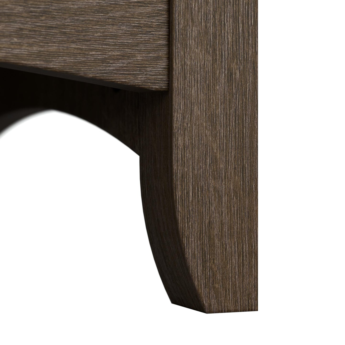 Bush Furniture Salinas L Shaped Desk with Hutch in Ash Brown, Corner Table with Drawers and Storage for Home Office