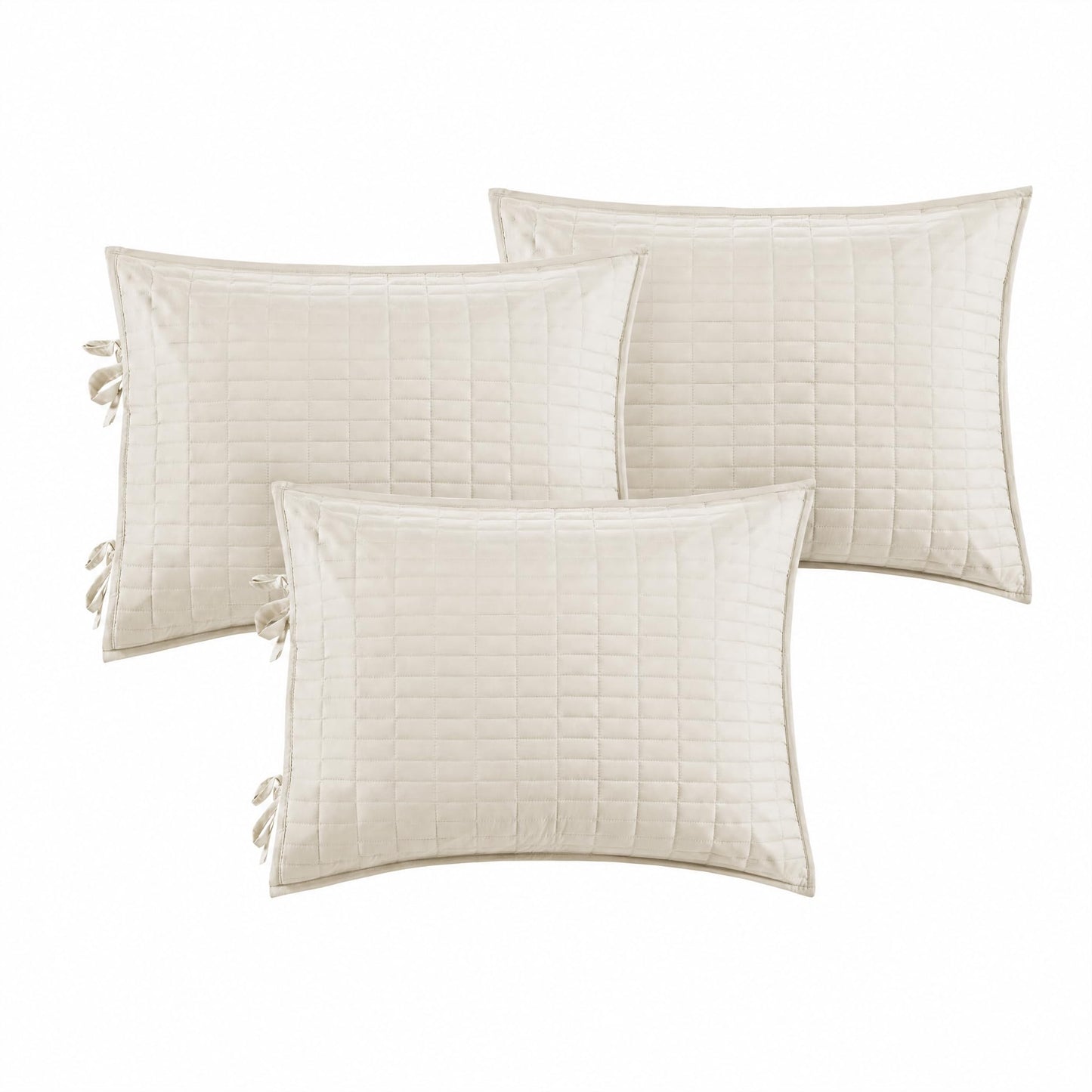 Comfort Spaces Daybed Cover - Luxe Double Sided-Quilting, All Season Cozy Bedding with Bedskirt, Matching Shams, Kienna Ivory 75"x39" 5 Piece