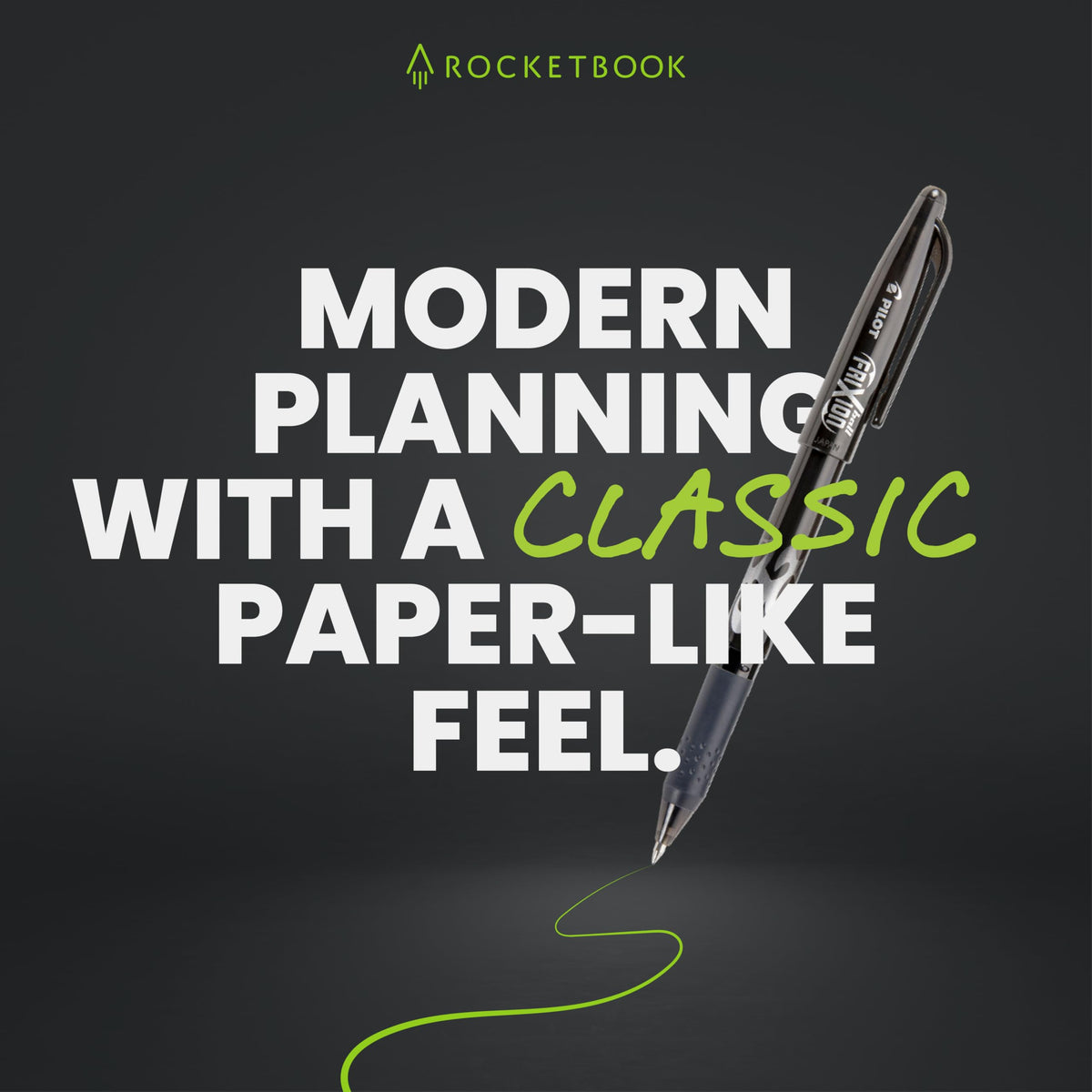Rocketbook Flex Reusable Planner, Smart Undated, Daily, Weekly, Monthly, Annual Calendar Templates, Letter Size 8.5x11, Green (Pack of 1)