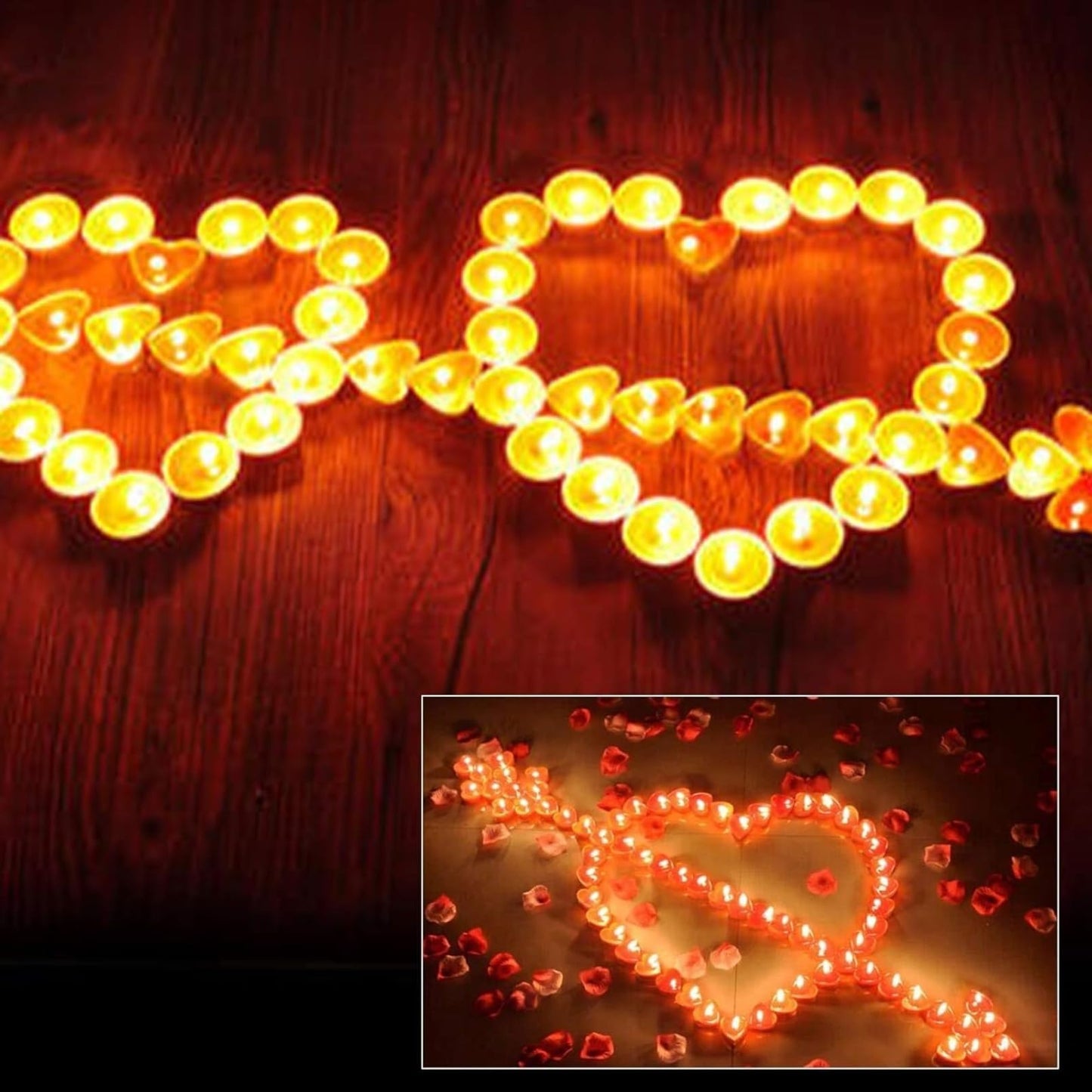IJRPLM 50 Pack Heart Shaped Tealight Candles, Romantic Love Unscented Tea Lights Candles, Dripless & Long Lasting Smokeless, Mini Tealight Candle for Wedding Party Home Decor, White