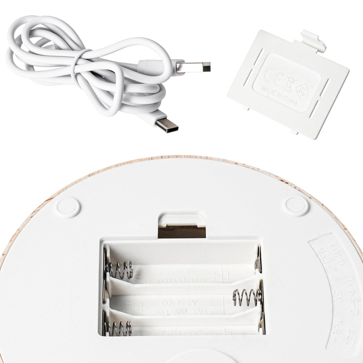ZEERSHEE Light Base for Glass Art 4.5" Rotating Display LED Wood Base