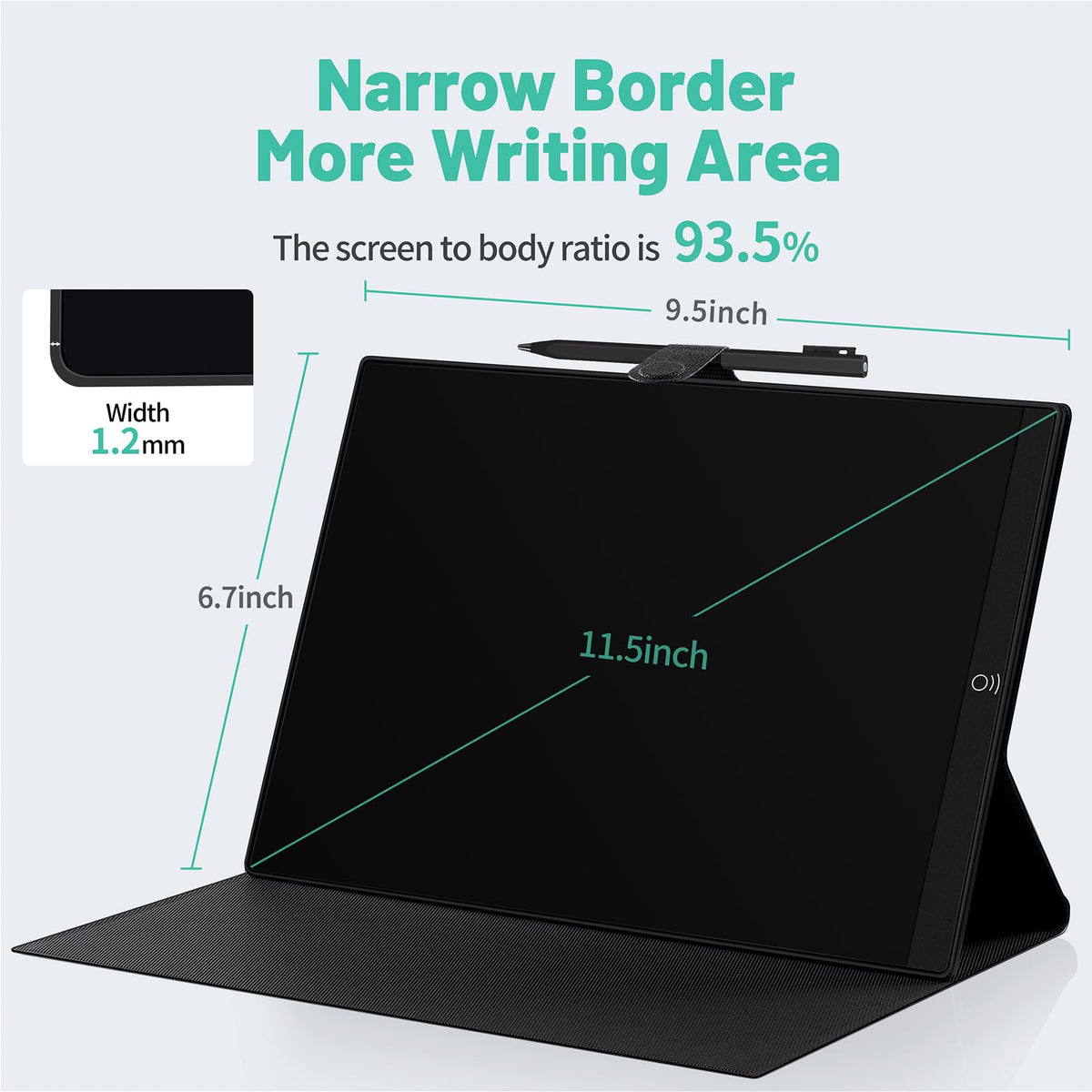 LCD Writing Tablet for Adults: 11.5 Inch with Leather Case Reusable Digital Notepad Portable Use for Office Study Teaching