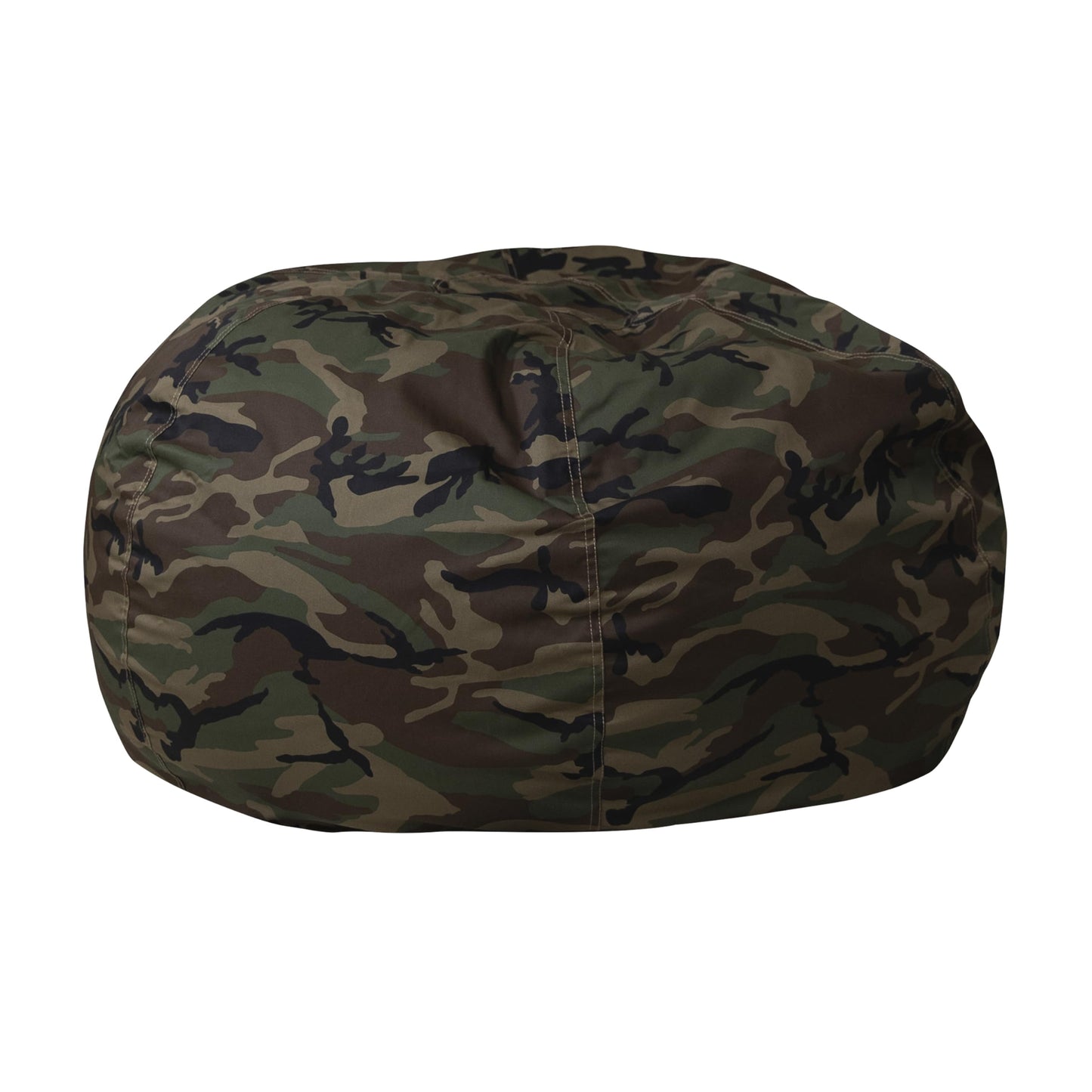 Flash Furniture Duncan Oversized Bean Bag Chair for Kids and Adults, Foam-Filled Beanbag Chair with Machine Washable Cover, Camouflage