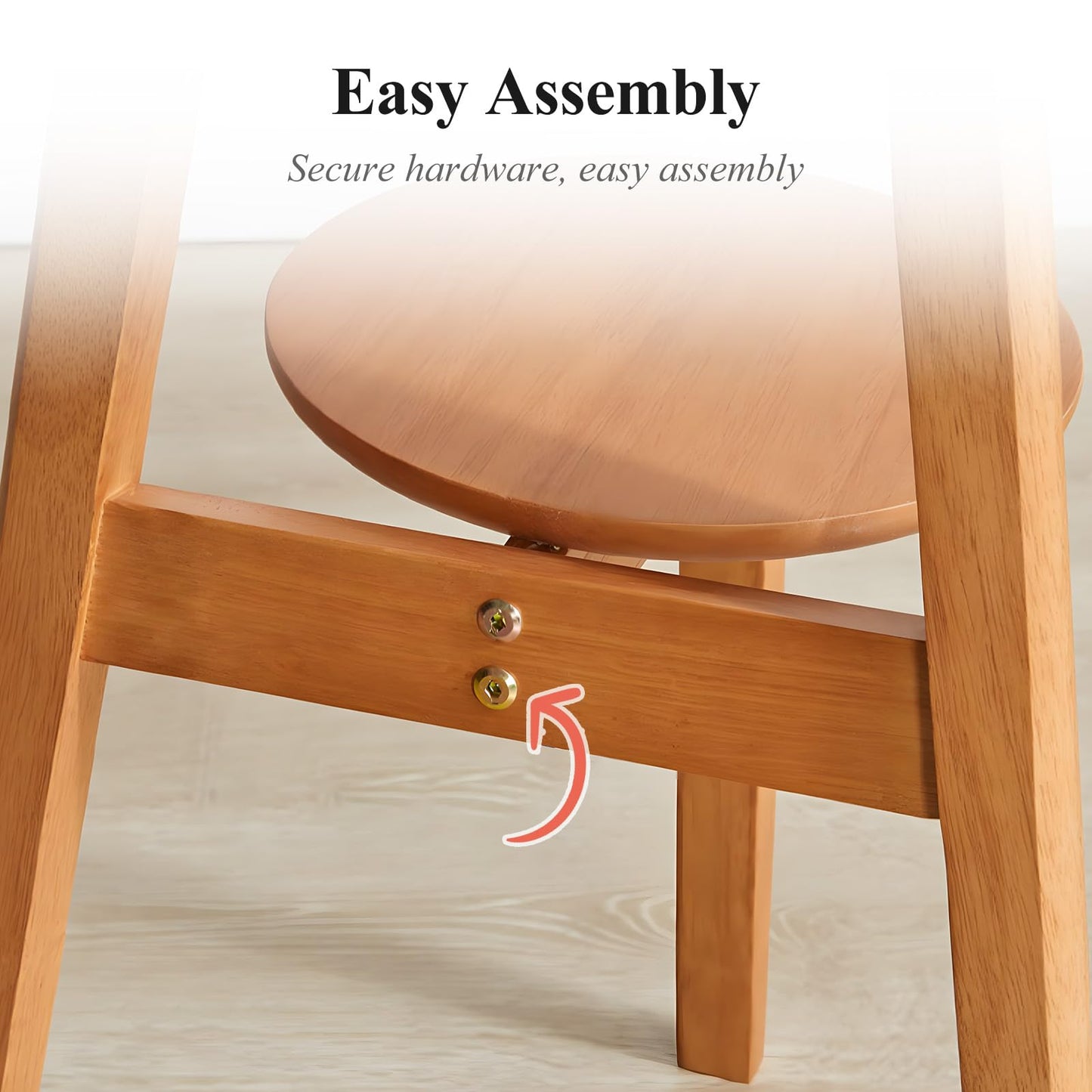 Cttasty Side Table, 2-Tier Round End Tables Living Room, Mid Century Modern Side Table, Round Nightstand, Oak Accent Table, Small Round Coffee Table, 16.54" Dia.x 23.62" H(Natural)