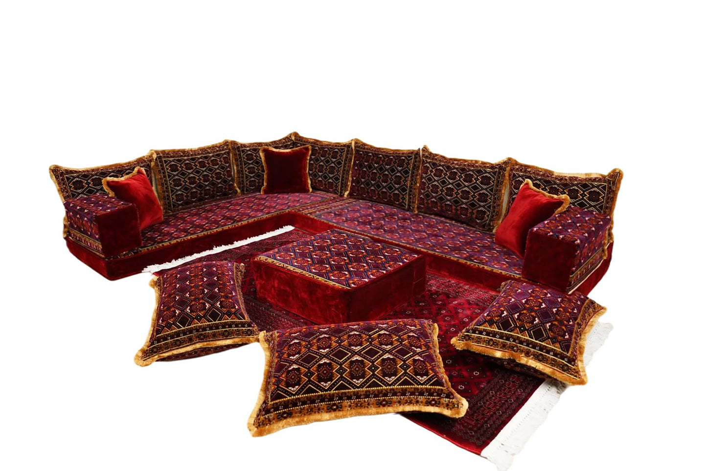 arabicsofa Traditional Floor Majlis Cushions – Modular Diwan Sectional Seating