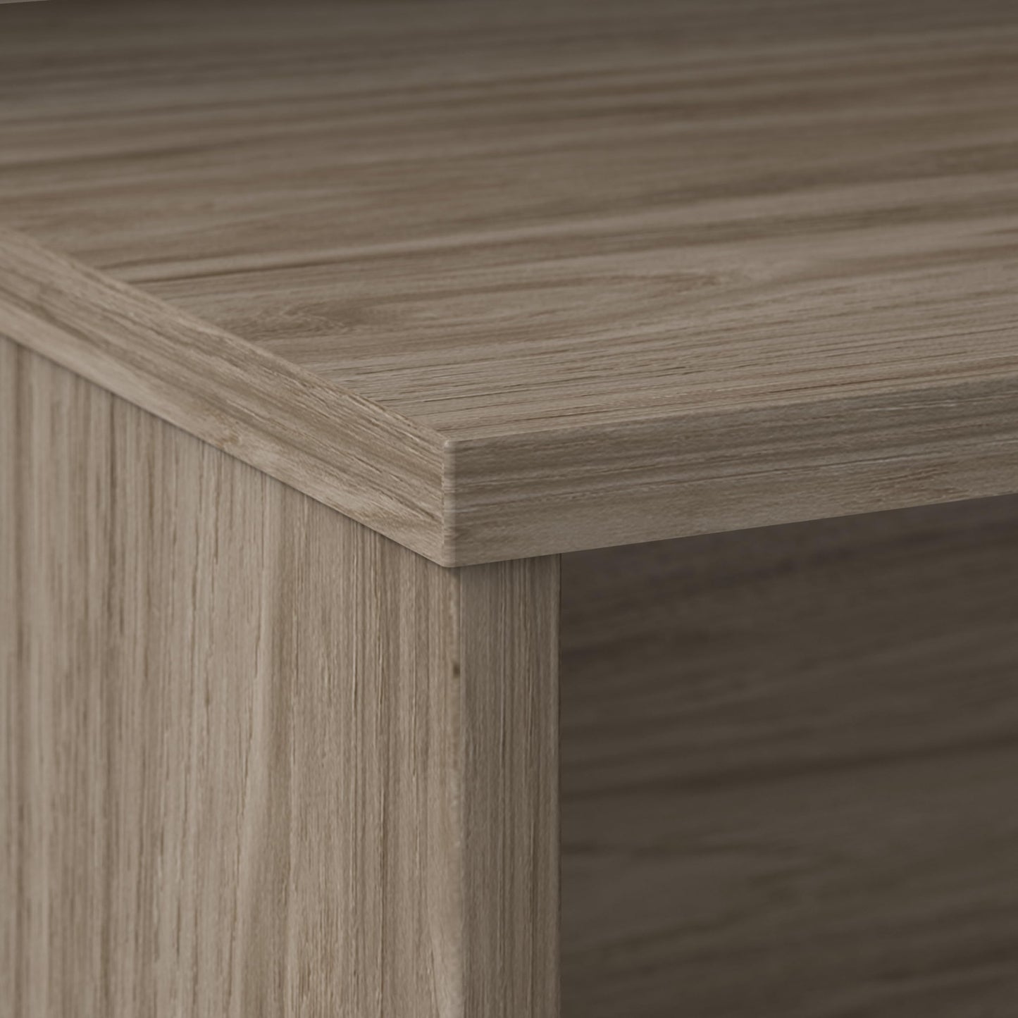 Bush Business Furniture Studio C 72W Computer Desk with Wire Management and Modesty Panel in Modern Hickory, Professional Table for Home Office and Corporate Office
