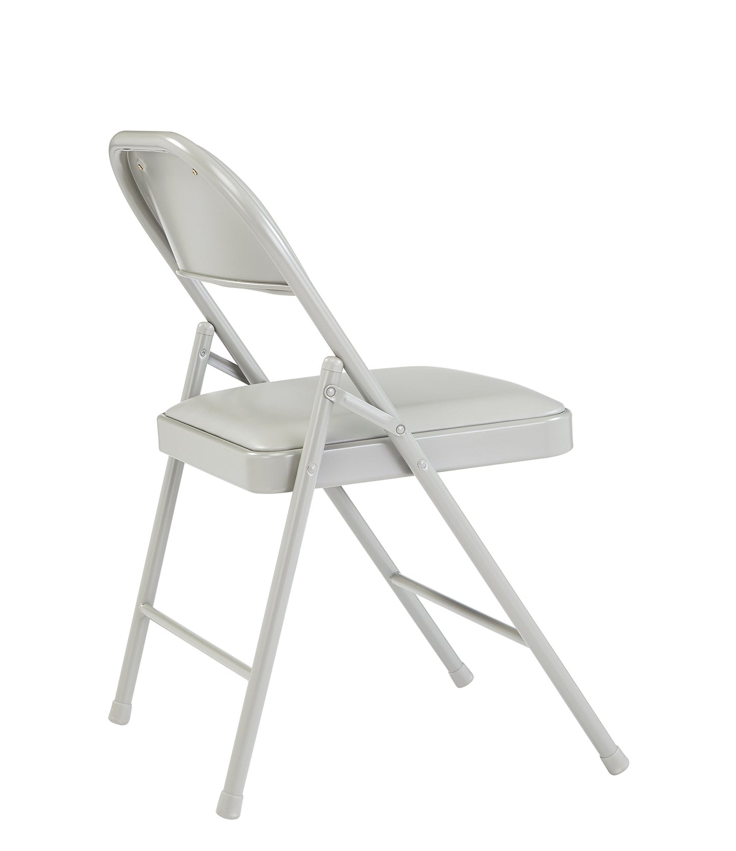 Commercialine® Vinyl Padded Steel Folding Chair, Grey (Pack of 4)