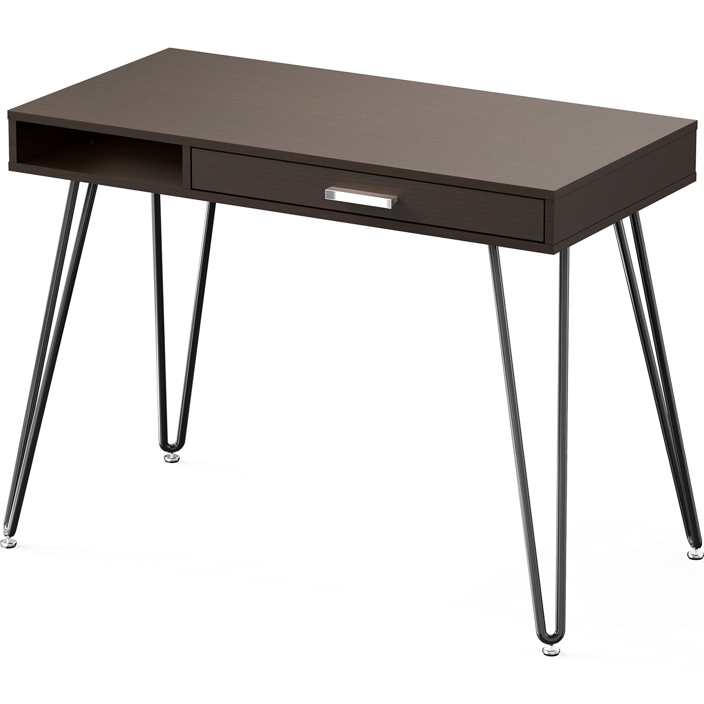 SHW Home Office Computer Hairpin Leg Desk with Drawer