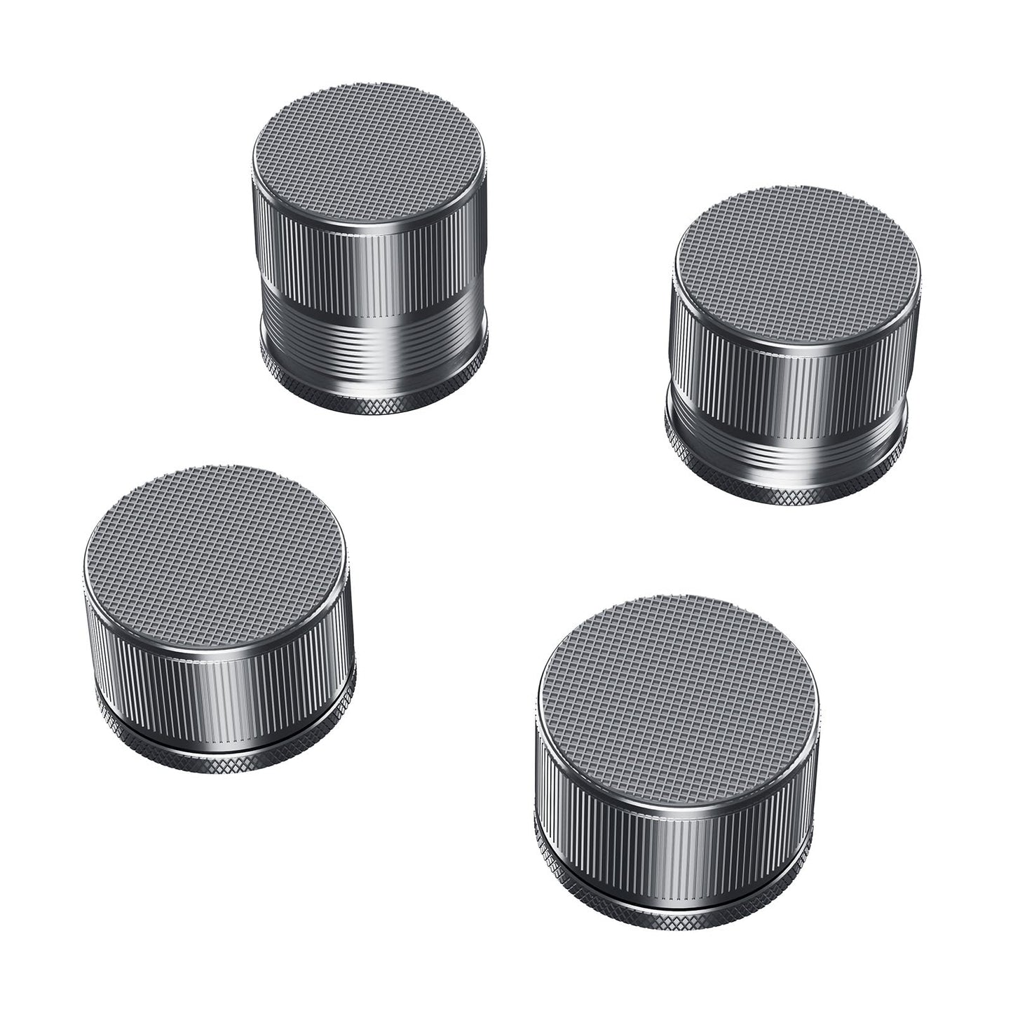 Adjustable Microwave Riser Pads- 0.9-1.5in Height (4Pack,Graey）Metal Material