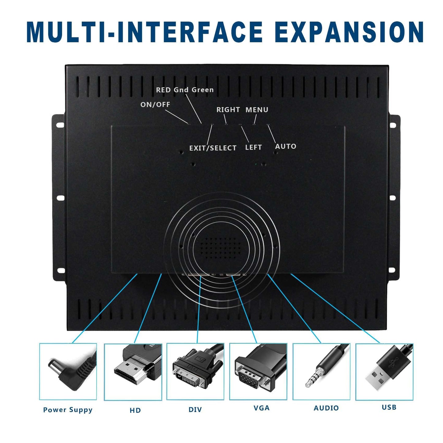 VSDISPLAY 17 Inch 1280x1024 LCD Monitor 1000Nits High Brightness with/DVI/VGA Interfaces for Outdoor Industrail Display