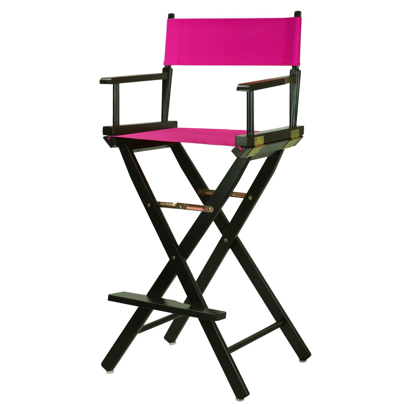 30" Director's Chair Black Frame-Magenta Canvas