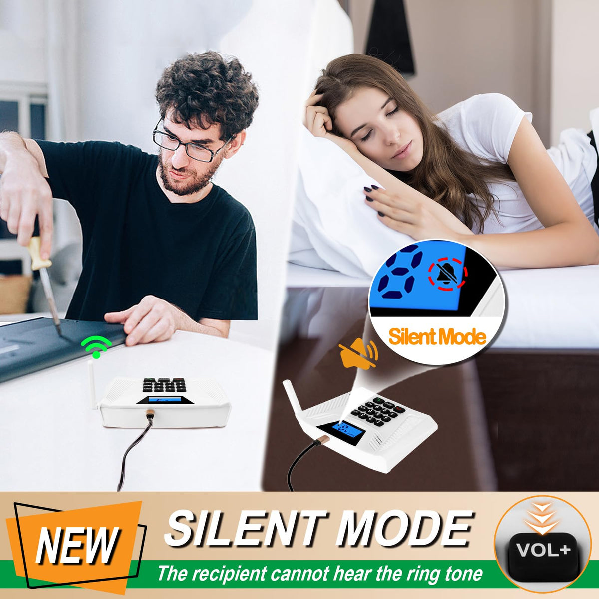 Intercoms Wireless for Home, Full Duplex Hands-Free Intercom, 5300ft Long Range Intercom System, Group Call and Auto Answer, 2 Code 9 Channel for House Office Hospital (2 Pack)