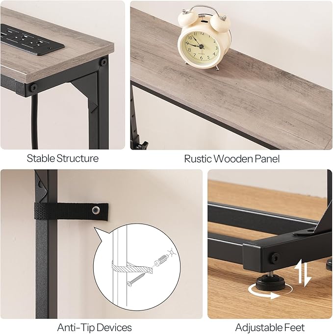 HOOBRO Narrow Console Table Set of 2