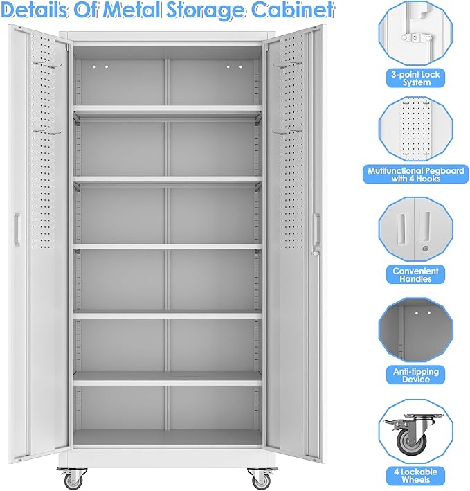 SUXXAN Metal Storage Cabinet