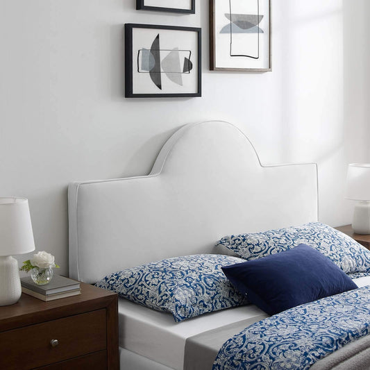 Modway MOD-6302-WHI Dawn Twin Performance Velvet Headboard, White