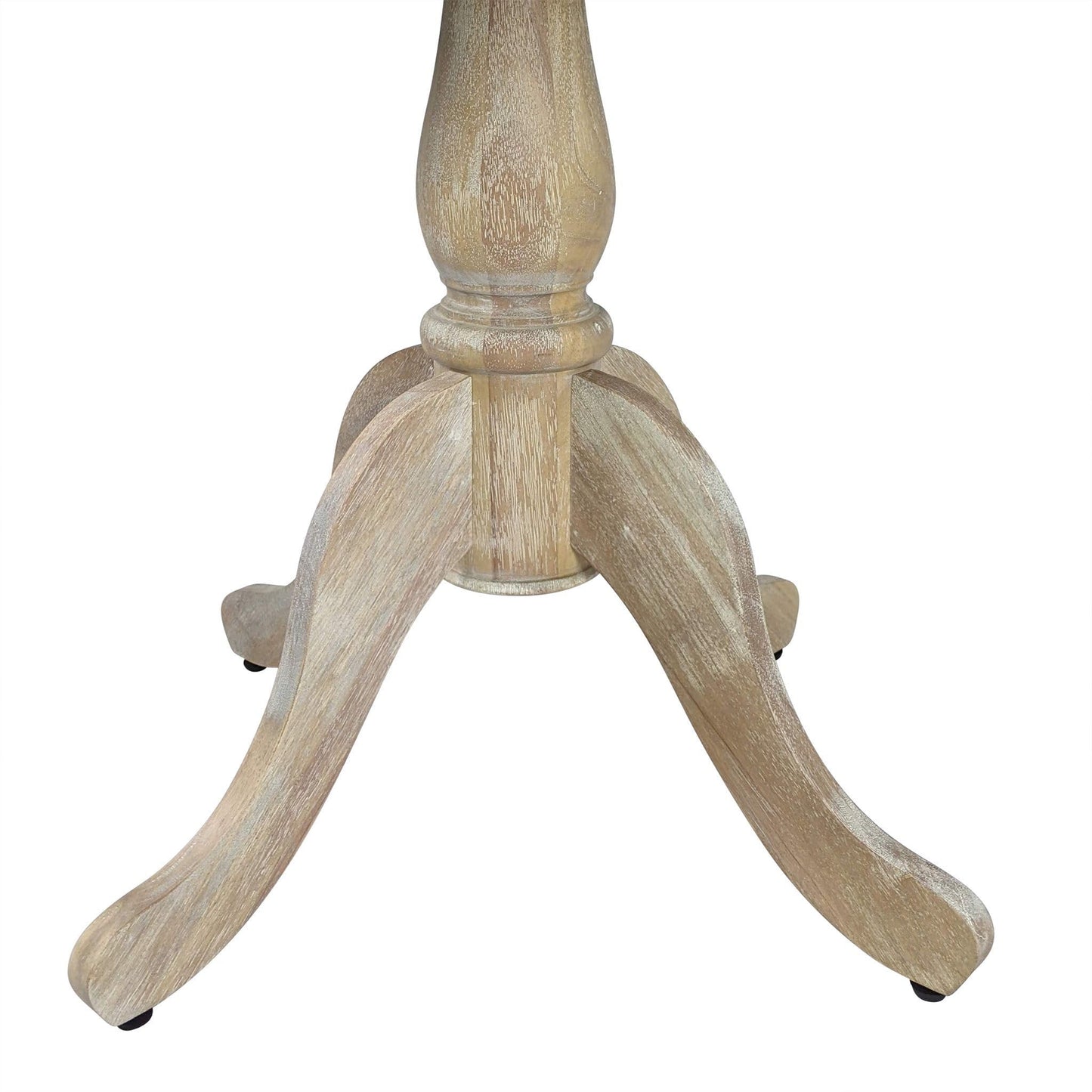 Carolina Chair & Table Fairview Round Dining Table – Classic American Style Furniture, Seats 2-4 Person Wooden Top Pedestal Base Table for Kitchen or Dining Room (Natural Driftwood, 36")
