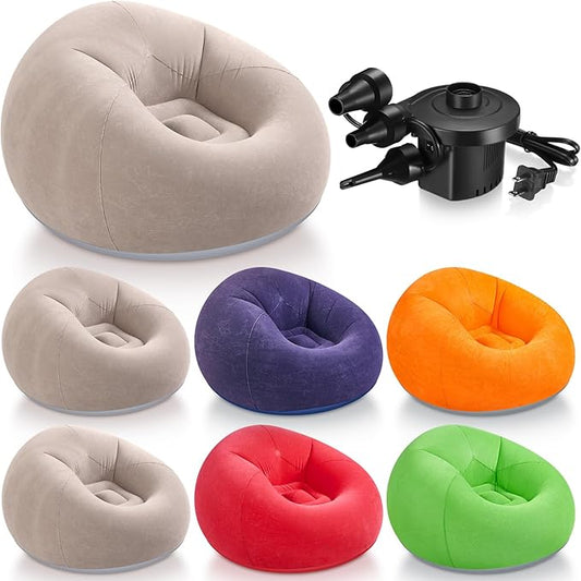 Realspring 6 9 12 Pcs Inflatable Bean Bag Chairs