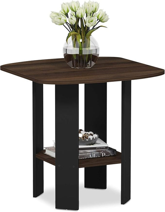 Furinno SIMPLE DESIGN Side Table, 2-Tier Modern End Table