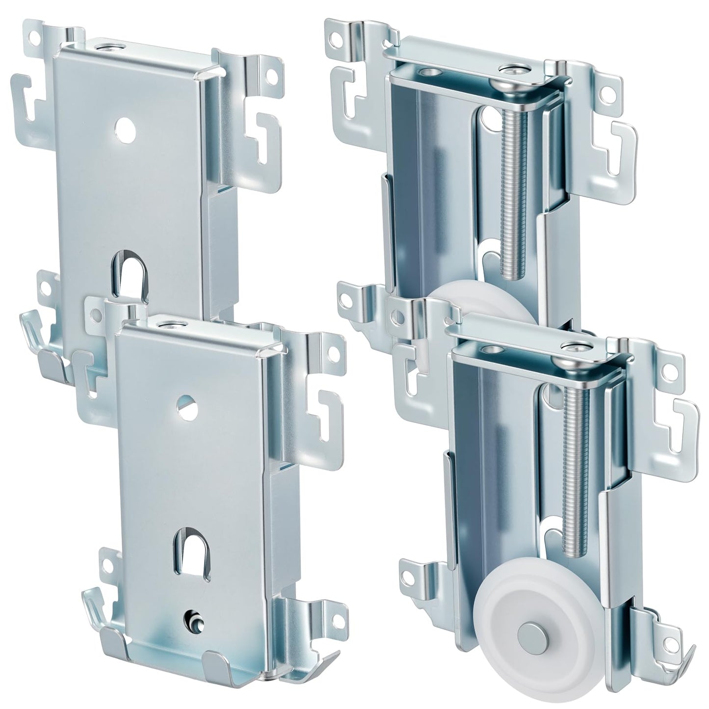 Therwen 4 Pcs 1-7/16 Inch Sliding Mirror Closet Door Roller Assembly Closet Door Wheels Steel-Framed Bottom Roller Replacement for Mirror Wardrobe