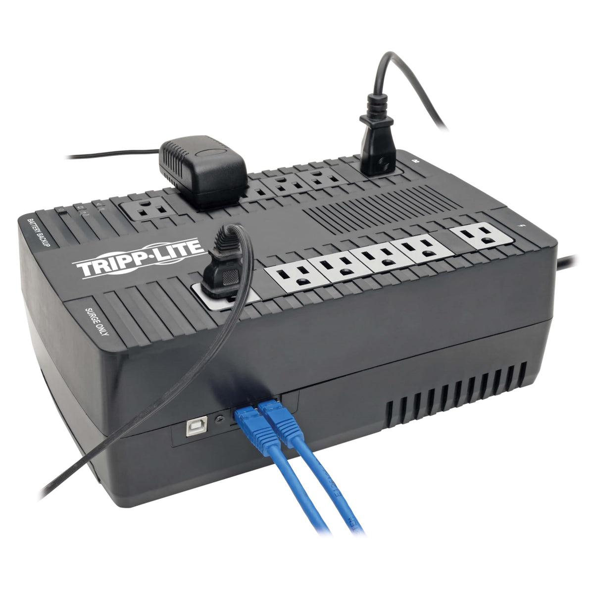 Tripp Lite 900VA UPS Battery Backup, 480W AVR Line Interactive, USB, Ultra-Compact (AVR900U)