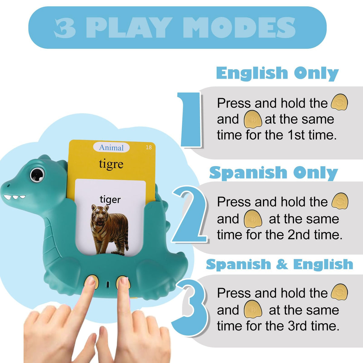 Spanish and English Talking Flash Cards 224 Sight Words Learn Spanish for Kids,Audible Educational Interactive Autism Sensory Toys,Learning Montessori Tool Español/English Speech for Girls Boys Gifts