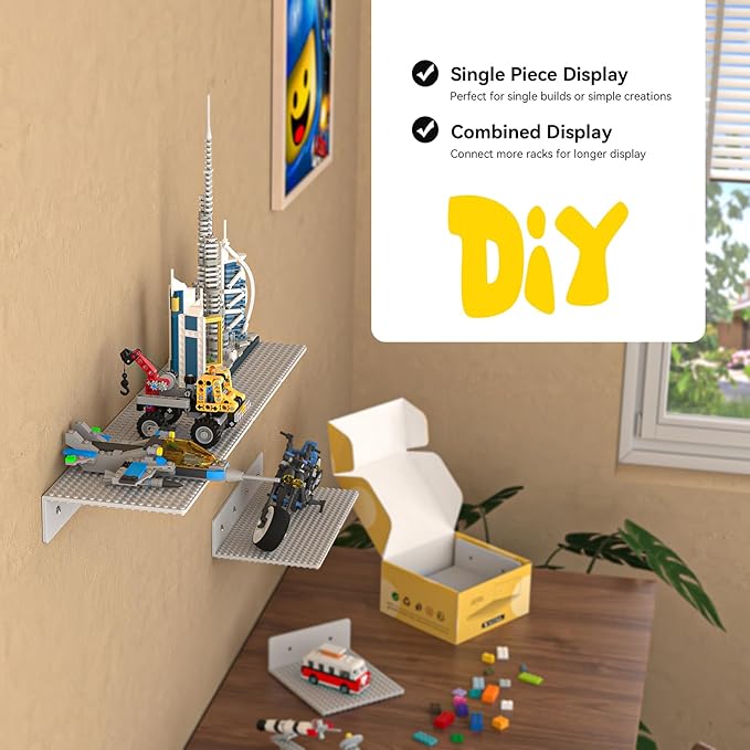 BlissBox 9-Pack Floating Display Shelves
