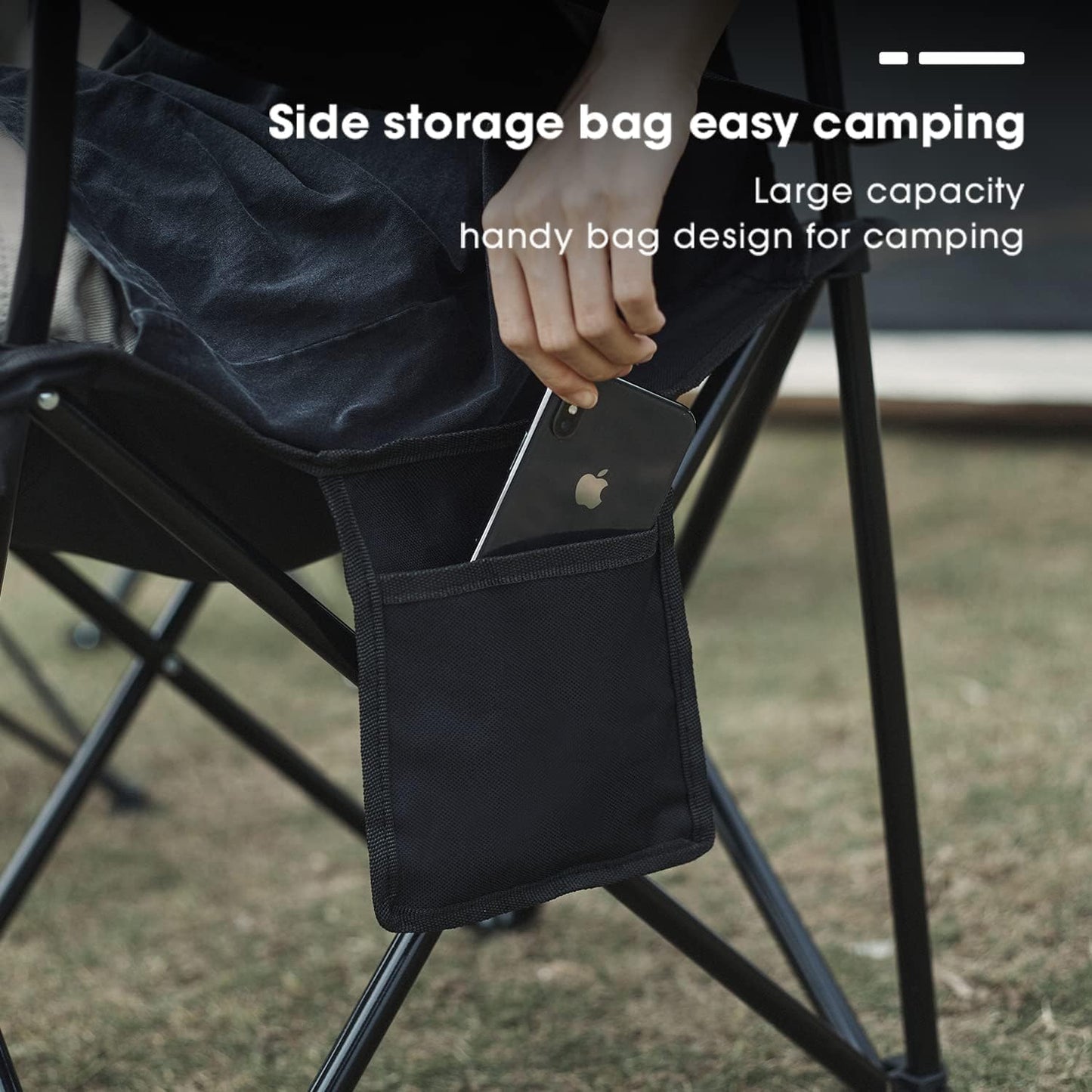 Damei century 4Pack Folding Camping Chairs-Lightweight, Installation-Free, Portable Chair for Beach, Lawn, Outdoor Sports, Red