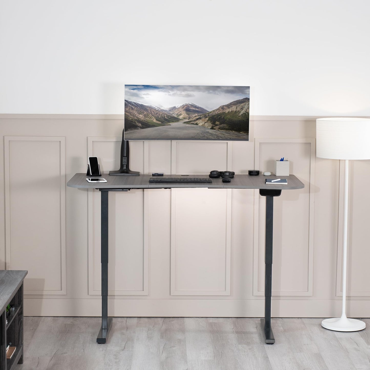 VIVO 63 x 32 inch Universal Table Top for Standard and Sit to Stand Height Adjustable Home and Office Desk Frames, Dark Gray Desktop, DESK-TOP1G