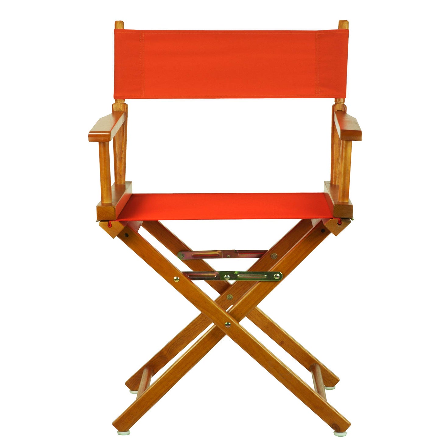 Casual Home 18" Director's Chair Honey Oak Frame with Orange Canvas
