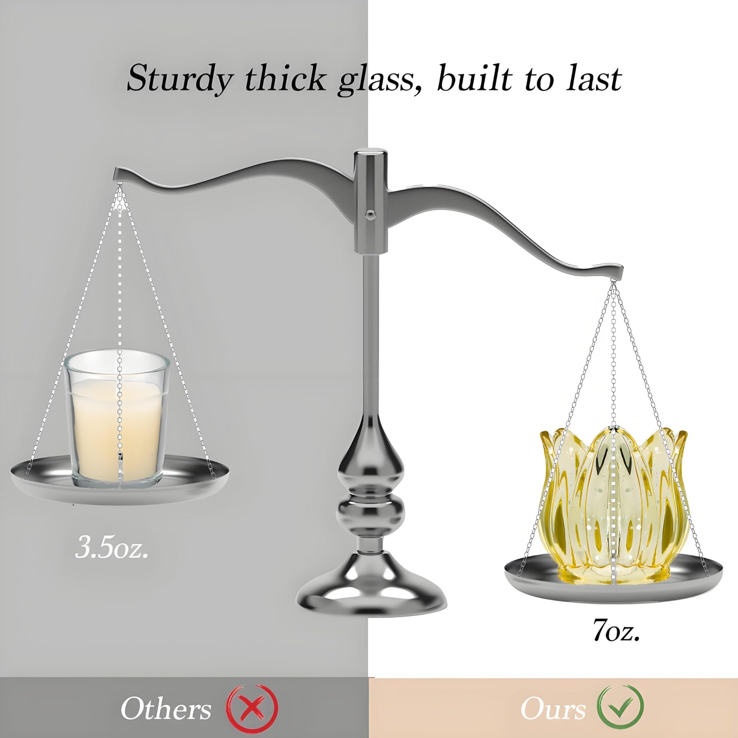 VIVAHEARTH Tulip Votive Candle Holders Set of 12, Tea Light Candle Holder Glass for Table Centerpiece, Tealight Candle Holders for Wedding Déco, Birthday, Anniversary, Parties, and Holiday (Glod)