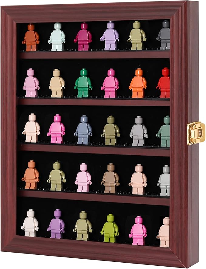 VERANI Minifigures Miniature Display Case Collectibles Display Box Wall Mount
