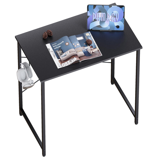 Pamray 23 Inch Computer Desk for Small Spaces, Home Office Work Desk with Headphone Hook, Small Office Desk Study Writing Table