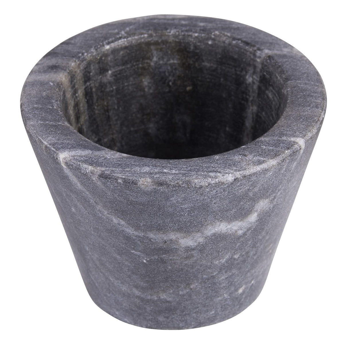 Santa Barbara Design Studio Table Sugar Marble Pinch Pot, 2-Inch Diameter, Black