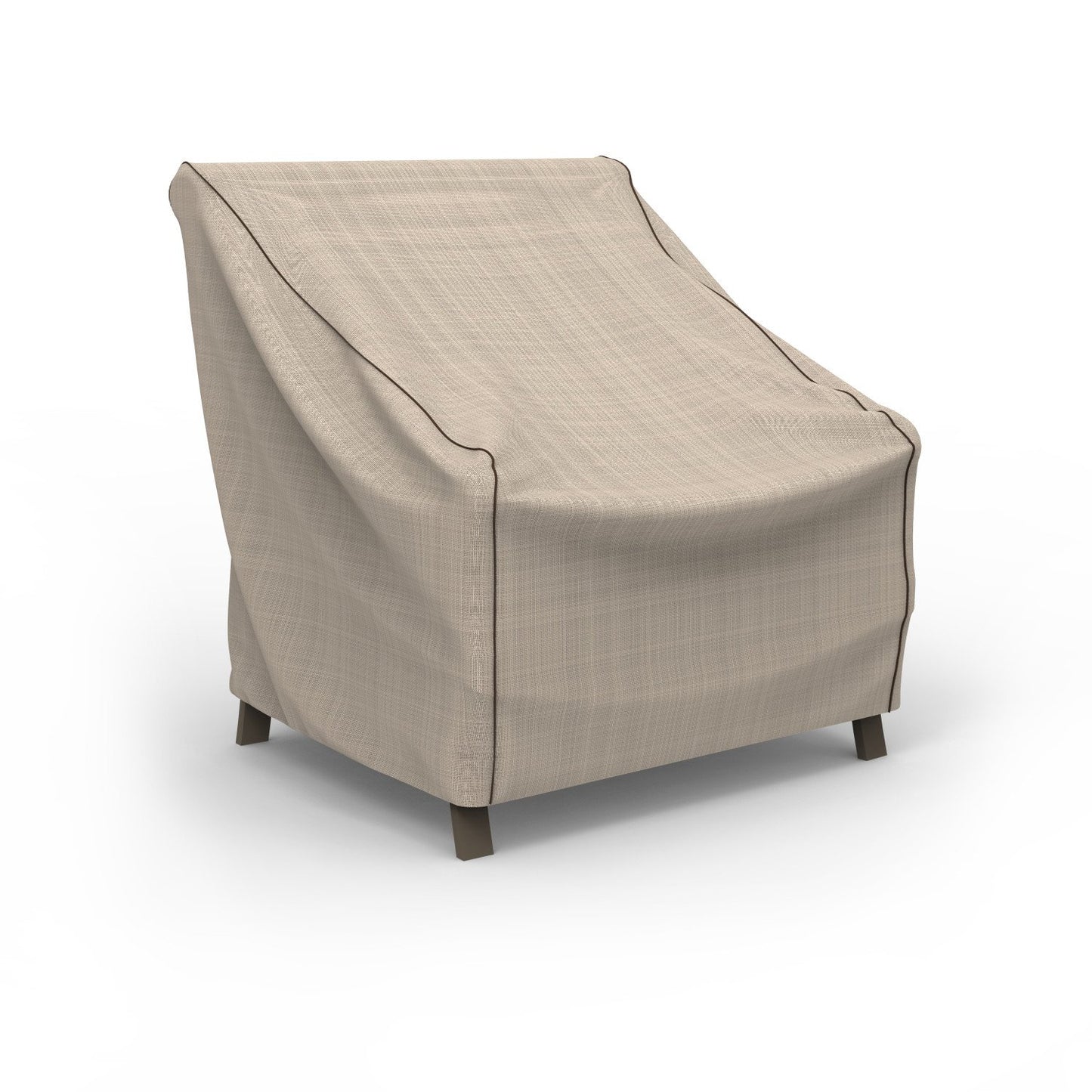 Budge English Garden Patio Chair Cover, Waterproof & UV-Resistant Outdoor Furniture Cover, Fits Medium Patio Chairs up to 36" W x 36" D x 36" H, Tan Tweed